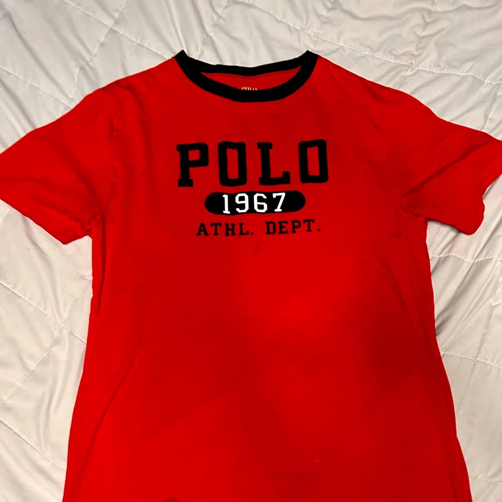 RALPH LAUREN  Polo 1967 Athletic Department T-Shirt (Red)